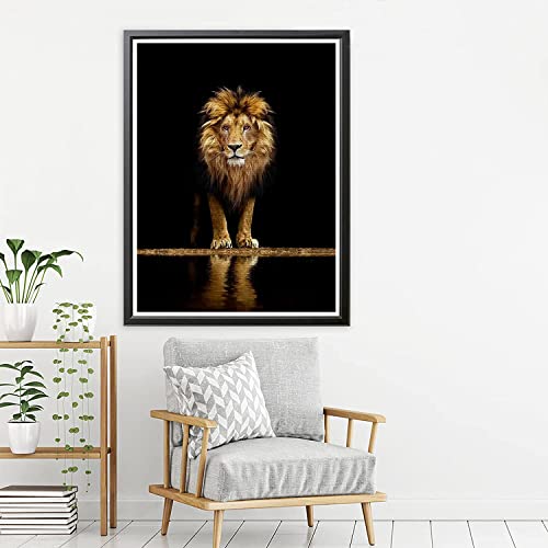 LXTOPN Diamond Painting Afrika Löwin bilder,5D Diamond Painting tiere Bilder: Katze Tiger Fuchs Wolf,Highland Kuh DIY Diamant Malerei Kinder Diamond Painting Bilder für Home Wall Décor 30x40cm(TS-6) von LXTOPN