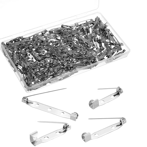LXUEJIE 200 Stück Broschennadeln, 20/25/30/35mm Silber Sicherheitsnadeln Verschlussnadeln Broschennadel Anstecknadeln Craft Sicherheitsnadel für DIY Handwerk Schmuck Handarbeiten von LXUEJIE