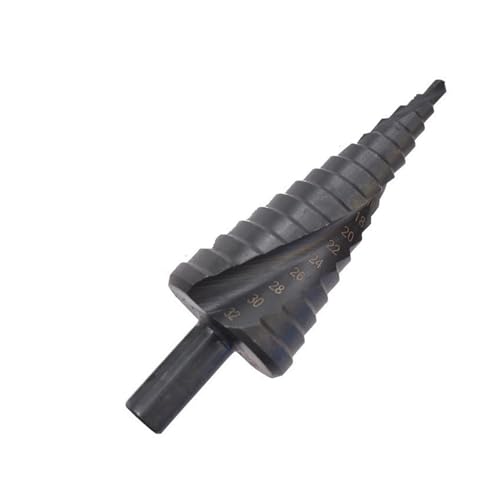 1/3 Stücke Stufenbohrer Hss Kobalt Stufenabgestufter Stickstoffspirale Stufenkegel Metallschneider Metallkegel Dreieckschaft Lochbohrer (Size : 4-32mm) von LXURY