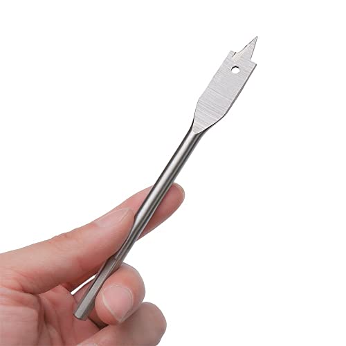 1 STÜCK 6-45 MM Flachbohrer Langlebiger Hartstahl Holz Handbohrer Titanbeschichteter Spaten Holzbearbeitungs-Elektrowerkzeug (Size : 6mm) von LXURY