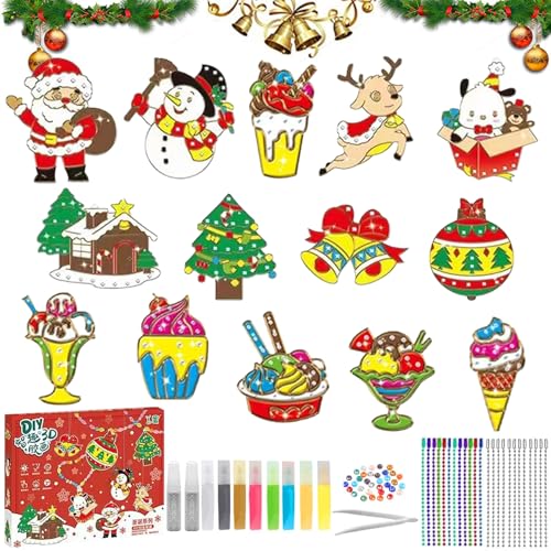 Kristallklebemalerei Weihnachtlich, Weihnachten Wichtel Painting kit, Crystal Paint Arts And Crafts Set, Diy Kristall Malerei Set Weihnachten, Diy Crystal Pendant Weihnachten, für Weihnachtsdekoration Kristallklebemalerei Weihnachtlich, Weihnachten Wichtel Painting kit, Crystal Paint Arts And Crafts Set, Diy Kristall Malerei Set Weihnachten, Diy Crystal Pendant Weihnachten, für Weihnachtsdekoration von LXWINNER