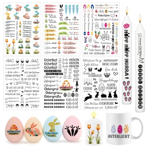6 Blätter Kerzentattoo Ostern, Kerzenaufkleber, Osterhase Kerzensticker, Tattoo Folie Kerzen, Wasserschiebefolie Kerzen, Kerzentattoos Ostern Deko, Für Kerzen und Keramik DIY Kerzenaufkleber(Easter) 6 Blätter Kerzentattoo Ostern, Kerzenaufkleber, Osterhase Kerzensticker, Tattoo Folie Kerzen, Wasserschiebefolie Kerzen, Kerzentattoos Ostern Deko, Für Kerzen und Keramik DIY Kerzenaufkleber(Easter) von LXYYDS