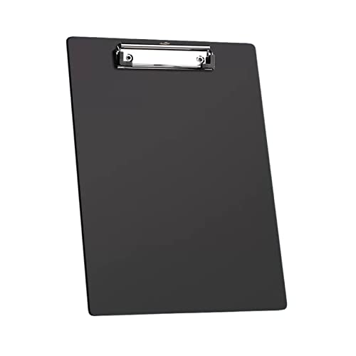 Klemmbrett, 20 Stück mit starkem Edelstahl-Board-Clip, Kunststoff-Datenorganisationsordner for Schule, Büro und Zuhause, Kunststoff-Ordner(Color:Black) von LXZSMH