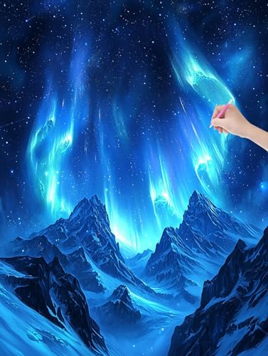 Diamond Painting Aurora, 5D Diamant Painting Bilder Erwachsene und Anfänger, Diamant Malerei Bastelset Erwachsene, DIY Mosaikherstellung Basteln für Geschenke und Wanddeko Wohnzimmer, 50x70cm, U-11 Diamond Painting Aurora, 5D Diamant Painting Bilder Erwachsene und Anfänger, Diamant Malerei Bastelset Erwachsene, DIY Mosaikherstellung Basteln für Geschenke und Wanddeko Wohnzimmer, 50x70cm, U-11 von LXingzun