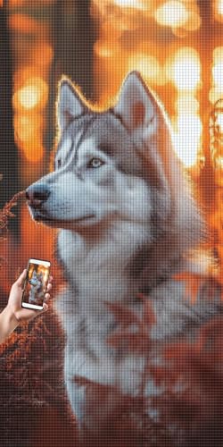 Diamond Painting Eigenes Foto, Diamond Painting Personalisiert Selbst Gestalten Privatfoto, Runder/Quadratischer Diamant Bilder, Benutzerdefinierte Malen Nach Zahlen Eigenes Bild, 80x160cm, I-095 Diamond Painting Eigenes Foto, Diamond Painting Personalisiert Selbst Gestalten Privatfoto, Runder/Quadratischer Diamant Bilder, Benutzerdefinierte Malen Nach Zahlen Eigenes Bild, 80x160cm, I-095 von LXingzun
