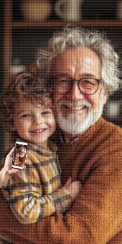 Diamond Painting Eigenes Foto, Diamond Painting Personalisiert Selbst Gestalten Privatfoto, Runder/Quadratischer Diamant Bilder, Benutzerdefinierte Malen Nach Zahlen Eigenes Bild, 80x160cm, U-093 von LXingzun