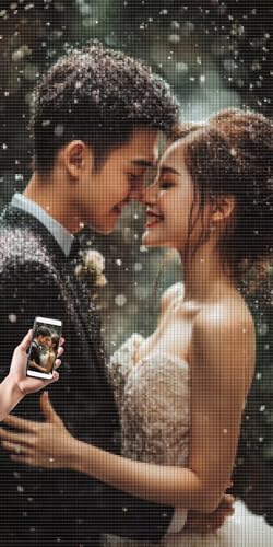 Diamond Painting Eigenes Foto - Personalisierte Diamant Painting Bilder Erwachsene, Custom Benutzerdefinierte Design Diamant Full Bilder, Diamond-Painting Personalisierte, Geschenke, 50x100cm, U-037 von LXingzun