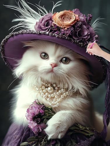 Diamond Painting Erwachsene, Diamant Painting Bilder Katze 30x40 cm, DIY Cross Stickerei Diamant Malerei Kits für Erwachsene und Kinder, Mosaikherstellung Bastelset für Zimmer Deko Wohnzimmer, T-76 Diamond Painting Erwachsene, Diamant Painting Bilder Katze 30x40 cm, DIY Cross Stickerei Diamant Malerei Kits für Erwachsene und Kinder, Mosaikherstellung Bastelset für Zimmer Deko Wohnzimmer, T-76 von LXingzun