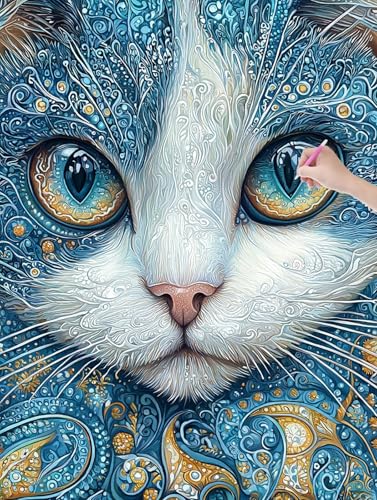 Diamond Painting Erwachsene, Diamant Painting Bilder Katze 50x70 cm, DIY Cross Stickerei Diamant Malerei Kits für Erwachsene und Kinder, Mosaikherstellung Bastelset für Zimmer Deko Wohnzimmer, U-2 Diamond Painting Erwachsene, Diamant Painting Bilder Katze 50x70 cm, DIY Cross Stickerei Diamant Malerei Kits für Erwachsene und Kinder, Mosaikherstellung Bastelset für Zimmer Deko Wohnzimmer, U-2 von LXingzun