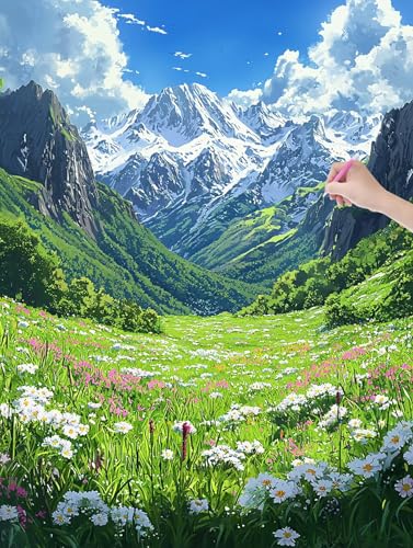 Diamond Painting Erwachsene, Diamant Painting Bilder Landschaft 60x80 cm, DIY Cross Stickerei Diamant Malerei Kits für Erwachsene und Kinder, Mosaikherstellung Bastelset für Deko Wohnzimmer, T-62 von LXingzun