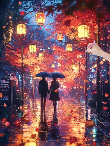 Diamond Painting Tokio, 5D Diamant Painting Bilder Erwachsene und Anfänger, Diamant Malerei Bastelset Erwachsene, DIY Mosaikherstellung Basteln für Geschenke und Wanddeko Wohnzimmer, 60x80cm, T-57 Diamond Painting Tokio, 5D Diamant Painting Bilder Erwachsene und Anfänger, Diamant Malerei Bastelset Erwachsene, DIY Mosaikherstellung Basteln für Geschenke und Wanddeko Wohnzimmer, 60x80cm, T-57 von LXingzun
