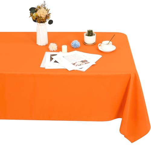 1 Stück Rechteck Tischdecke,153x260cm Orange Tischdecke Polyester Tischdecke für 1,8m Rechteck Tische,Fleck und Falten beständige waschbare Stoff Tischdecke für Hochzeit,Restaurant 1 Stück Rechteck Tischdecke,153x260cm Orange Tischdecke Polyester Tischdecke für 1,8m Rechteck Tische,Fleck und Falten beständige waschbare Stoff Tischdecke für Hochzeit,Restaurant von LYAFS