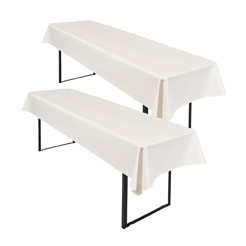 2 Stück Elfenbein Wasserfester Gebürstetes Biertisch Tischdecke 250 x 100cm Biertischtuch Geeignet für Familienfeiern Parties Bankette Bierzeltfestivals und andere Anlässe 2 Stück Elfenbein Wasserfester Gebürstetes Biertisch Tischdecke 250 x 100cm Biertischtuch Geeignet für Familienfeiern Parties Bankette Bierzeltfestivals und andere Anlässe von LYAFS