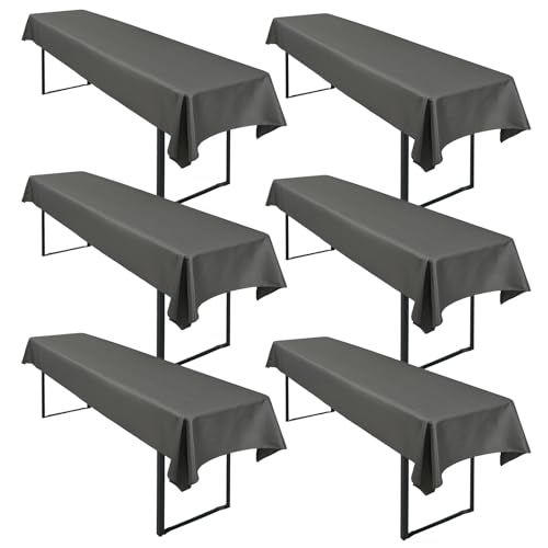 6 Stück Dunkelgrau Wasserfester Gebürstetes Biertisch Tischdecke 250 x 100cm Biertischtuch Geeignet für Familienfeiern Parties Bankette Bierzeltfestivals und andere Anlässe 6 Stück Dunkelgrau Wasserfester Gebürstetes Biertisch Tischdecke 250 x 100cm Biertischtuch Geeignet für Familienfeiern Parties Bankette Bierzeltfestivals und andere Anlässe von LYAFS