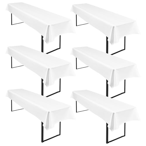 6 Stück Weiß Wasserfester Gebürstetes Biertisch Tischdecke 250 x 100cm Biertischtuch Geeignet für Familienfeiern Parties Bankette Bierzeltfestivals und andere Anlässe 6 Stück Weiß Wasserfester Gebürstetes Biertisch Tischdecke 250 x 100cm Biertischtuch Geeignet für Familienfeiern Parties Bankette Bierzeltfestivals und andere Anlässe von LYAFS