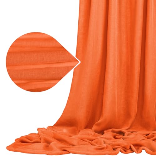 Braunorange Gaze Cheesecloth Stoff für Hochzeit 9,2M x 90cm Cheesecloth Stoff für DIY Tischläufer, Bogen Draping Stoff, Decke Drape, Stuhl Schärpe, Serviette, Vorhang, Tischdecke Hochzeit Dekor von LYAFS