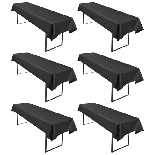 LYAFS 6 Stück Schwarz Wasserfester Gebürstetes Biertisch Tischdecke 250 x 100cm Biertischtuch Geeignet für Familienfeiern Parties Bankette Bierzeltfestivals und andere Anlässe LYAFS 6 Stück Schwarz Wasserfester Gebürstetes Biertisch Tischdecke 250 x 100cm Biertischtuch Geeignet für Familienfeiern Parties Bankette Bierzeltfestivals und andere Anlässe von LYAFS