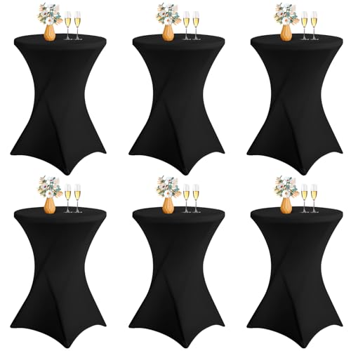 LYAFS 6er-Set Stretch Stehtisch Husse für Bistrotisch Ø 70-75 cm Elegante,Verstärkung im Fußbereich,Stretch-Husse Schwarz Hussen für Stehtische und Bistrotische(70×110cm,Schwarz LYAFS 6er-Set Stretch Stehtisch Husse für Bistrotisch Ø 70-75 cm Elegante,Verstärkung im Fußbereich,Stretch-Husse Schwarz Hussen für Stehtische und Bistrotische(70×110cm,Schwarz von LYAFS
