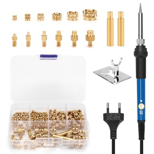 Gewindeeinsätze Lötspitzen Set, 60W Temperatur Einstellbar Lötkolben, 8PCS Lötspitzen für Gewindeeinsatz, 200PCS Gewindeeinsätz 3d druck M2/M3/M4/M5/M6/M8, Lötspitzen Gewindeeinsatz Set Gewindeeinsätze Lötspitzen Set, 60W Temperatur Einstellbar Lötkolben, 8PCS Lötspitzen für Gewindeeinsatz, 200PCS Gewindeeinsätz 3d druck M2/M3/M4/M5/M6/M8, Lötspitzen Gewindeeinsatz Set von LYCXAMES