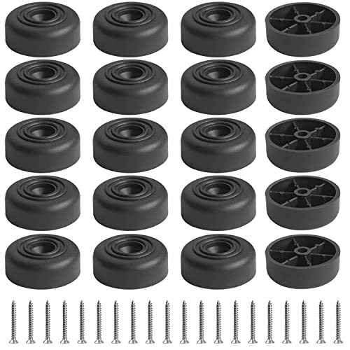 LYCXAMES Möbelfüße 20 Stück, Möbelbeine rund, Füße für Möbel Schwarz, Ø 35 x H 15 mm Schrankfüsse Möbelgleiter für Schrank, Sofa, Stuhl, Couchtisch, TV-Schränke, Schubladen, Nachttisch LYCXAMES Möbelfüße 20 Stück, Möbelbeine rund, Füße für Möbel Schwarz, Ø 35 x H 15 mm Schrankfüsse Möbelgleiter für Schrank, Sofa, Stuhl, Couchtisch, TV-Schränke, Schubladen, Nachttisch von LYCXAMES