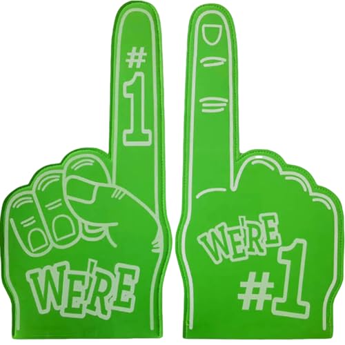 LYEAA 1 Stück Riesenfinger-Handfläche, Siegesgeste, Jubel-Event-Handschuhe, Cartoon-Riesen-Jubel Nr. 1 Finger, Sport-Event, Spiele, Feier, Jubel-Requisiten von LYEAA