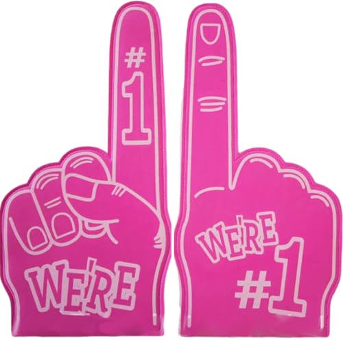 LYEAA 1pcs jubeln Event Handschuhe Victory Geste Nr. 1 Spiele Jubel Handschuhe Cartoon Giant Jubel Nr. 1 Finger Sports Event Games Celebration Jubel Requisiten (Pink) LYEAA 1pcs jubeln Event Handschuhe Victory Geste Nr. 1 Spiele Jubel Handschuhe Cartoon Giant Jubel Nr. 1 Finger Sports Event Games Celebration Jubel Requisiten (Pink) von LYEAA