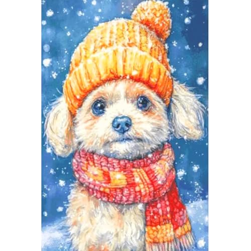 LYEAA 40x60 cm Hundediamantmalerei Kit 5d Full Drill Round for Wandkunst Home Dekoration Gemälde von LYEAA