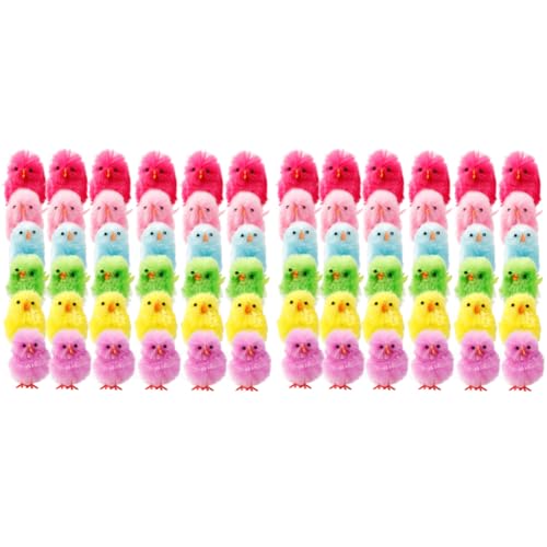 LYEAA Bunte Osterküken aus Chenille-Küken für Osterdekorationen, niedlich, weicher Plüsch, Party-Kuchenaufsätze LYEAA Bunte Osterküken aus Chenille-Küken für Osterdekorationen, niedlich, weicher Plüsch, Party-Kuchenaufsätze von LYEAA