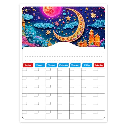 LYEAA DIY Diamond Painting Zeitplan Planer Magnetischer Kühlschrankkalender für kreative Heimdekoration Kalender von LYEAA