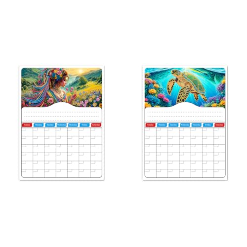 LYEAA DIY Diamond Painting Zeitplan Planer Magnetischer Kühlschrankkalender für kreative Heimdekoration Kalender von LYEAA