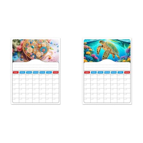 LYEAA DIY Diamond Painting Zeitplan Planer Magnetischer Kühlschrankkalender für kreative Heimdekoration Kalender von LYEAA