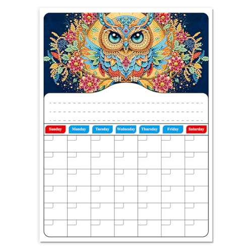 LYEAA DIY Diamond Painting Zeitplan Planer Magnetischer Kühlschrankkalender für kreative Heimdekoration Kalender von LYEAA