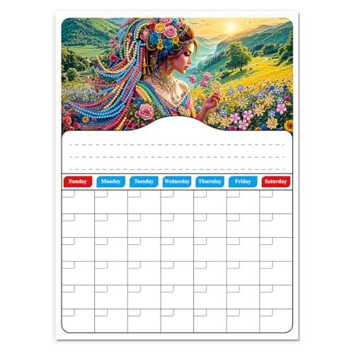 LYEAA DIY Diamond Painting Zeitplan Planer Magnetischer Kühlschrankkalender für kreative Heimdekoration Kalender von LYEAA