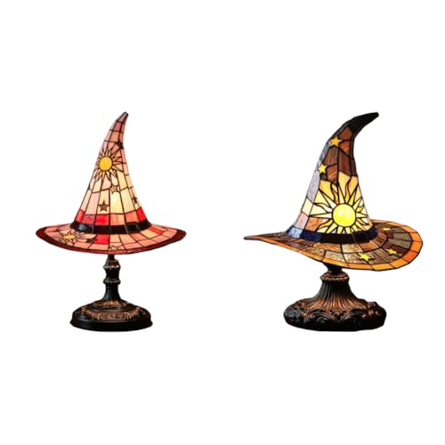 LYEAA Hexenhut Nachtlicht LED Harz Tischlampe für Home Decor Schlafzimmer Zimmer Magische Beleuchtung USB Powered LYEAA Hexenhut Nachtlicht LED Harz Tischlampe für Home Decor Schlafzimmer Zimmer Magische Beleuchtung USB Powered von LYEAA