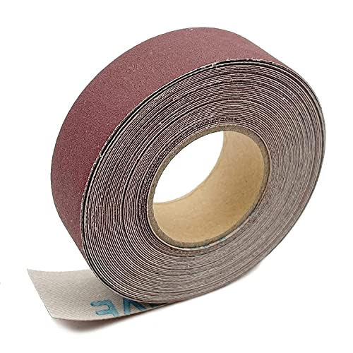 320 Körnung Schleifpapier Rollen 2,5 cm x 8m Schmirgelpapier Aluminiumoxid Sandpaper Roll Emery Cloth für Holzmöbel Finishing Metall Schleifen Automotive Polieren von LYHLYA