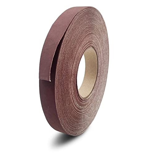 320 Körnung kontinuierliche Sandpapierrolle 2,5 cm x 50 m Emery Cloth Aluminiumoxid Abrasive Sandpapier Rollen -Drum -Schleifpapierrollen für Holzmöbel Finishing Metallschleibei Automobilpolieren von LYHLYA