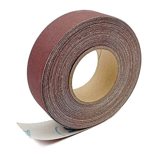 400 Körnung Schleifpapier Rollen 2,5 cm x 8m Schmirgelpapier Aluminiumoxid Sandpaper Roll Emery Cloth für Holzmöbel Finishing Metall Schleifen Automotive Polieren von LYHLYA