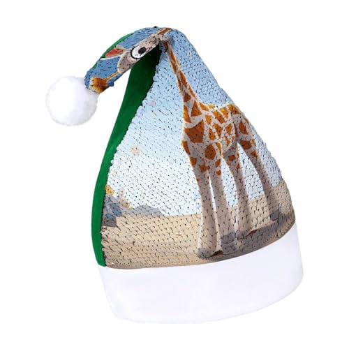 Cartoons Giraffen-Weihnachtsmütze, Neujahrsmütze, extra dick, Plüsch, Weihnachtsmütze, Weihnachtsmannmützen für Feiertage, Partys, grüne Cartoons, Giraffe, 7–8 Cartoons Giraffen-Weihnachtsmütze, Neujahrsmütze, extra dick, Plüsch, Weihnachtsmütze, Weihnachtsmannmützen für Feiertage, Partys, grüne Cartoons, Giraffe, 7–8 von LYHVSFJW