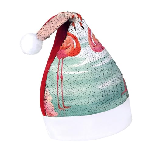 Cartoons Giraffen-Weihnachtsmütze, Neujahrsmütze, extra dick, Plüsch, Weihnachtsmütze, Weihnachtsmannmützen für Feiertagsfeiern, rot-zwei rote Flamingos, 7–8 Cartoons Giraffen-Weihnachtsmütze, Neujahrsmütze, extra dick, Plüsch, Weihnachtsmütze, Weihnachtsmannmützen für Feiertagsfeiern, rot-zwei rote Flamingos, 7–8 von LYHVSFJW