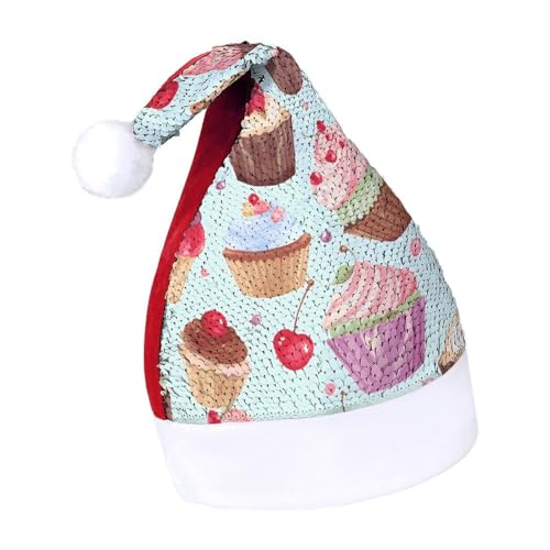 Evil EyesWeihnachtsmütze, Neujahrsmütze, extra dick, Plüsch, Weihnachtsmütze, Weihnachtsmannmütze, Weihnachtsmannmützen für Feiertagsfeiern, Rot-Cupcake-Muster, Größe 7–8 Evil EyesWeihnachtsmütze, Neujahrsmütze, extra dick, Plüsch, Weihnachtsmütze, Weihnachtsmannmütze, Weihnachtsmannmützen für Feiertagsfeiern, Rot-Cupcake-Muster, Größe 7–8 von LYHVSFJW