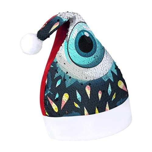 Evil EyesWeihnachtsmütze, Neujahrsmütze, extra dick, Plüsch, Weihnachtsmütze, Weihnachtsmannmützen für Feiertagsfeiern, rote böse Augen, 7–8 Evil EyesWeihnachtsmütze, Neujahrsmütze, extra dick, Plüsch, Weihnachtsmütze, Weihnachtsmannmützen für Feiertagsfeiern, rote böse Augen, 7–8 von LYHVSFJW