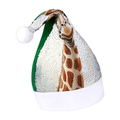 Giraffen-Weihnachtsmütze, Neujahrsmütze, extra dick, Plüsch, Weihnachtsmütze, Weihnachtsmannmützen für Feiertage, Partys, Grüne Giraffe, Größe 7–8 Giraffen-Weihnachtsmütze, Neujahrsmütze, extra dick, Plüsch, Weihnachtsmütze, Weihnachtsmannmützen für Feiertage, Partys, Grüne Giraffe, Größe 7–8 von LYHVSFJW