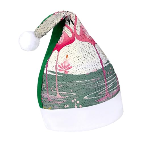 Giraffen-Weihnachtsmütze, Neujahrsmütze, extra dick, Plüsch, Weihnachtsmütze, Weihnachtsmannmützen für Feiertage, Partys, grüne Flamingos und Blumen, 7–8 Giraffen-Weihnachtsmütze, Neujahrsmütze, extra dick, Plüsch, Weihnachtsmütze, Weihnachtsmannmützen für Feiertage, Partys, grüne Flamingos und Blumen, 7–8 von LYHVSFJW