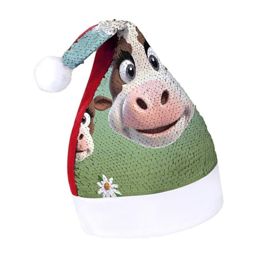 Giraffen-Weihnachtsmütze, Neujahrsmütze, extra dick, Plüsch, Weihnachtsmütze, Weihnachtsmannmützen für Feiertagsfeiern, rote süße Kuh, Größe 7–8 Giraffen-Weihnachtsmütze, Neujahrsmütze, extra dick, Plüsch, Weihnachtsmütze, Weihnachtsmannmützen für Feiertagsfeiern, rote süße Kuh, Größe 7–8 von LYHVSFJW