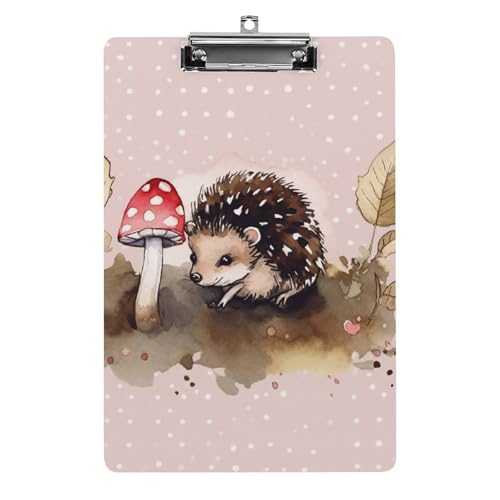 Igel-Klemmbrett für Aquarellmalerei, leichtes Acryl-Klemmbrett für Standard-A4-Briefgröße, 21,6 x 31,8 cm, Büro-Klemmbrett mit flachem Metallclip, niedliche hängende Klemmbretter für die Arbeit Igel-Klemmbrett für Aquarellmalerei, leichtes Acryl-Klemmbrett für Standard-A4-Briefgröße, 21,6 x 31,8 cm, Büro-Klemmbrett mit flachem Metallclip, niedliche hängende Klemmbretter für die Arbeit von LYHVSFJW