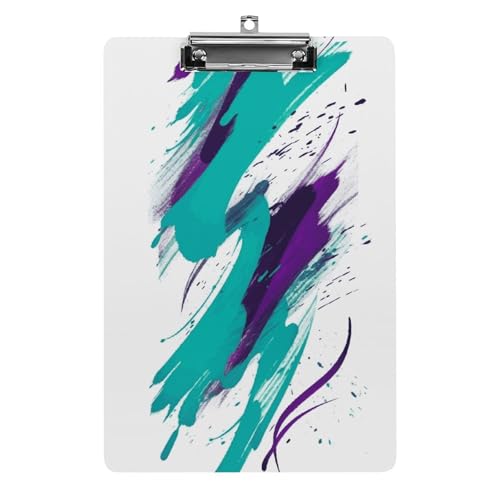 Klemmbrett im 90er-Jahre-Design, leichtes Acryl-Klemmbrett für Standard-A4-Briefgröße, 21,6 x 31,8 cm, Büro-Klemmbrett mit flachem Metallclip, niedliche hängende Klemmbretter für die Arbeit Klemmbrett im 90er-Jahre-Design, leichtes Acryl-Klemmbrett für Standard-A4-Briefgröße, 21,6 x 31,8 cm, Büro-Klemmbrett mit flachem Metallclip, niedliche hängende Klemmbretter für die Arbeit von LYHVSFJW