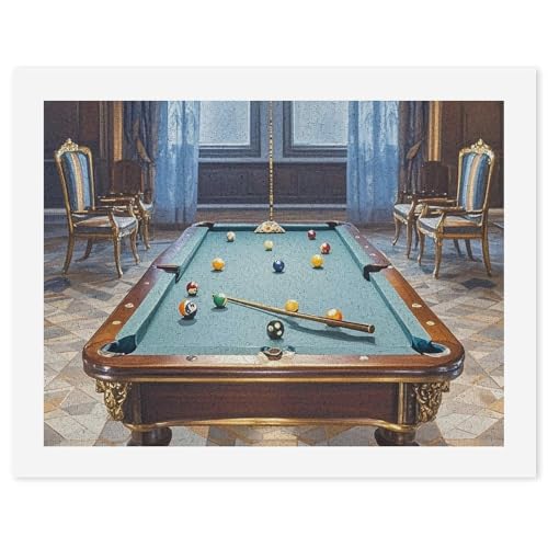 LYHVSFJW Malen nach Zahlen für Erwachsene Anfänger - Billard DIY Malset mit HD Leinwand & Acrylfarben, komplettes Bastelset für Heimdekoration, Geschenke, Stressabbau, 30 x 40 cm LYHVSFJW Malen nach Zahlen für Erwachsene Anfänger - Billard DIY Malset mit HD Leinwand & Acrylfarben, komplettes Bastelset für Heimdekoration, Geschenke, Stressabbau, 30 x 40 cm von LYHVSFJW