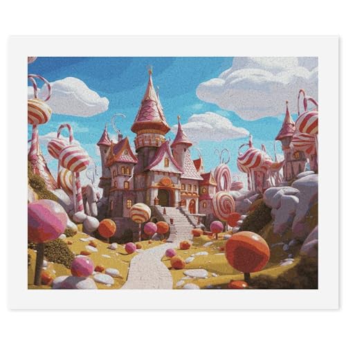 LYHVSFJW Malen nach Zahlen für Erwachsene Anfänger - Candyland DIY Malset mit HD-Leinwand & Acrylfarben, komplettes Bastelset für Heimdekoration, Geschenke, Stressabbau, 40 x 50 cm LYHVSFJW Malen nach Zahlen für Erwachsene Anfänger - Candyland DIY Malset mit HD-Leinwand & Acrylfarben, komplettes Bastelset für Heimdekoration, Geschenke, Stressabbau, 40 x 50 cm von LYHVSFJW
