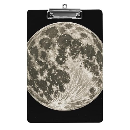 Mystic Moon Klemmbrett, leichtes Acryl-Klemmbrett für Standard-A4-Briefgröße, 21,6 x 31,8 cm, Büro-Klemmbrett mit flachem Metallclip, niedliche hängende Klemmbretter für die Arbeit Mystic Moon Klemmbrett, leichtes Acryl-Klemmbrett für Standard-A4-Briefgröße, 21,6 x 31,8 cm, Büro-Klemmbrett mit flachem Metallclip, niedliche hängende Klemmbretter für die Arbeit von LYHVSFJW