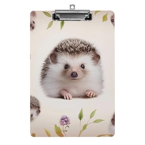Niedliches Baby-Igel-Klemmbrett, leichtes Acryl-Klemmbrett für Standard-A4-Briefgröße, 21,6 x 31,8 cm, Büro-Klemmbrett mit flachem Metallclip, niedliche hängende Klemmbretter für die Arbeit Niedliches Baby-Igel-Klemmbrett, leichtes Acryl-Klemmbrett für Standard-A4-Briefgröße, 21,6 x 31,8 cm, Büro-Klemmbrett mit flachem Metallclip, niedliche hängende Klemmbretter für die Arbeit von LYHVSFJW